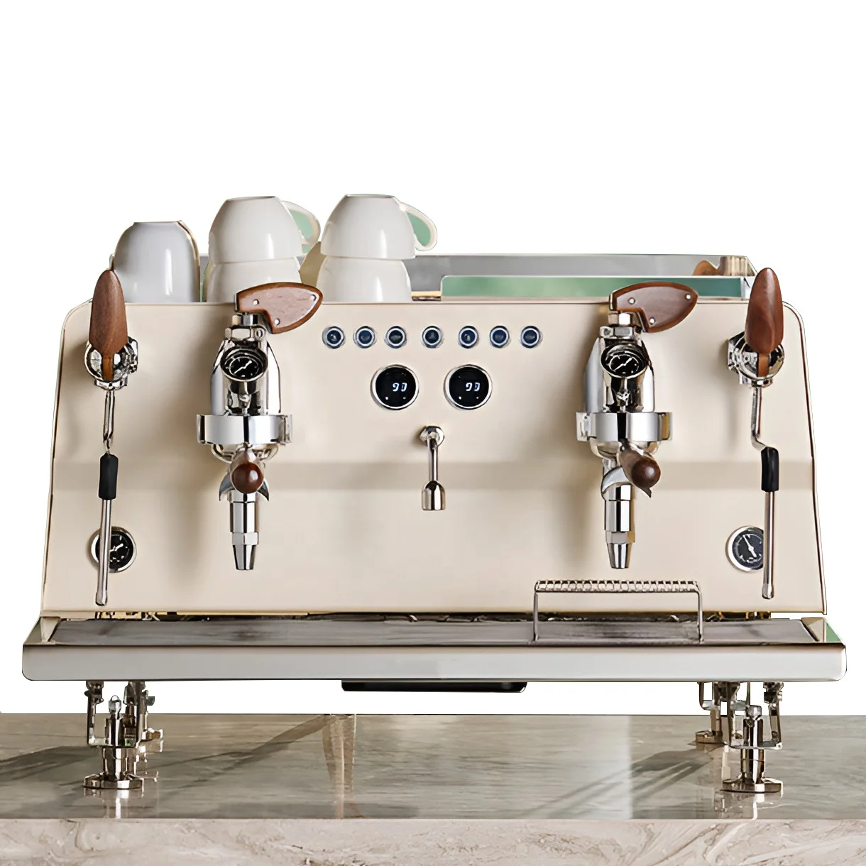 Hot Selling New Style Semi Automatic Two Group Electric Coffee Maker Espresso Machine With Multi Boilers