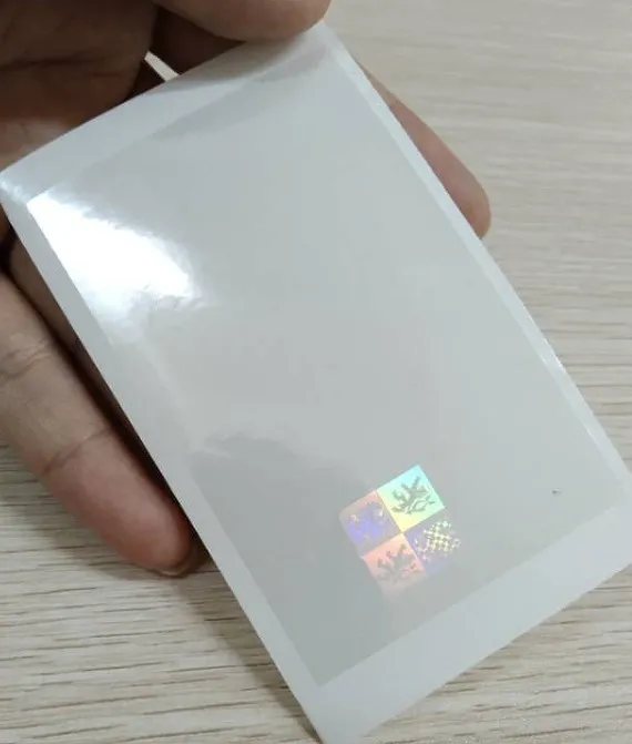 Transparent overlay Laser 3D Hologram Security Stickers card lamination hologram