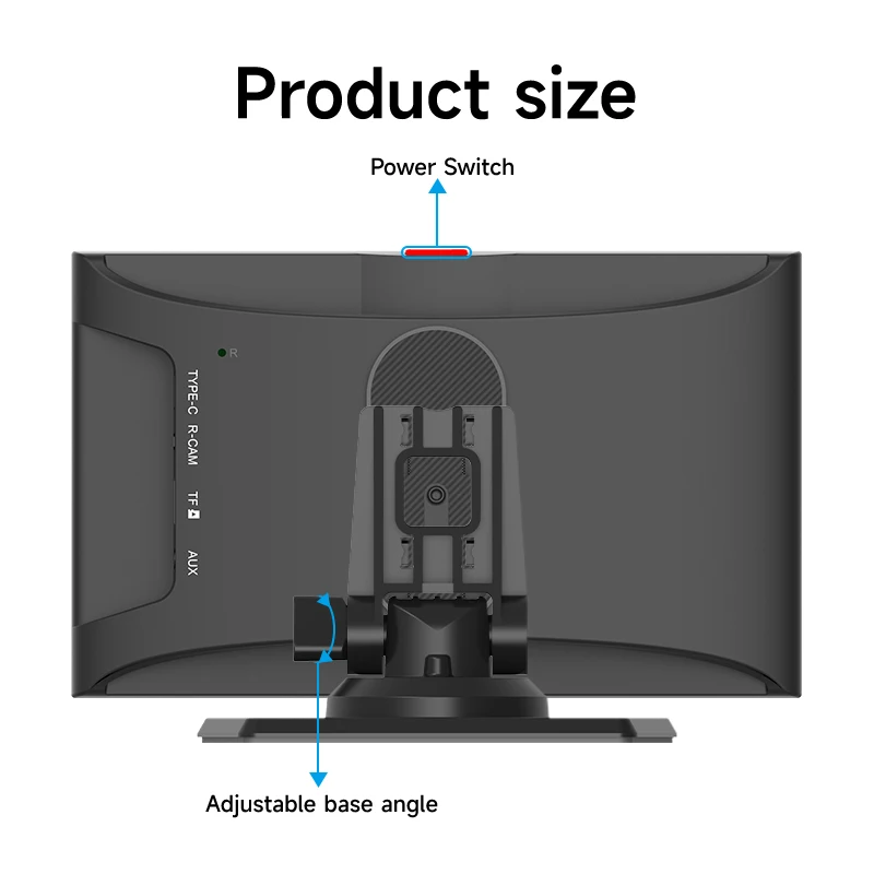 Maustor 7 Inch Touch Screen Car Stereo HD IPS Wireless Carplay Android Auto Mirror Link Portable Car Radio