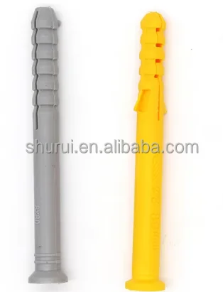 Self Tapping Wall Anchors Plugs Plastic Expansion with Metal Screw Kit(100PCS)
