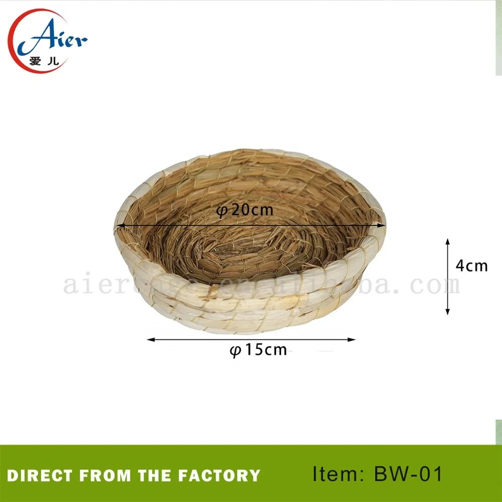 Wild Nesting Outdoor Garden Natural Coconut Shells Mini Country Style Simulation Twig Solid Wooden House  For Bird Nest Plastic