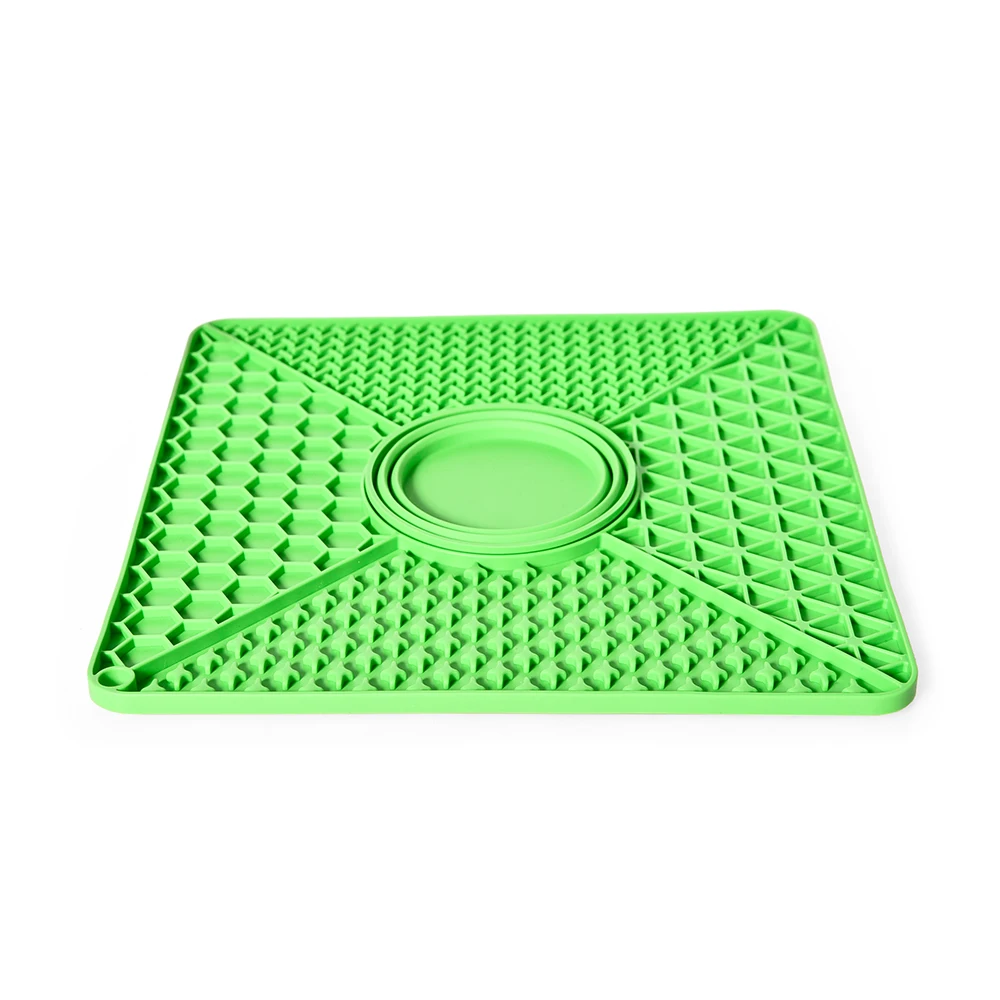Factory Customize 4 In 1 Pet Slow Feeder Silicone Lick Mat Pet Dog Lick Mat