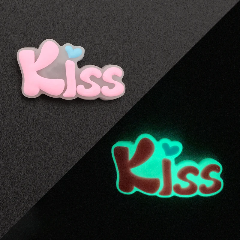 2024Shoe Luminous Charms Set for Clog Sandals Decoration DIY Shoe Charm Pins Men Women Kids Letters Rainbow Food