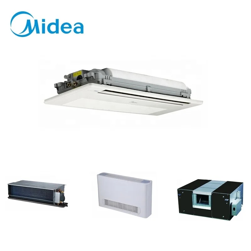 Midea vrv AC unit Minimized height indoor 5.6kw 19.1kbtu one way cassette heat pump vrf air conditioner for Grocery Store Chains