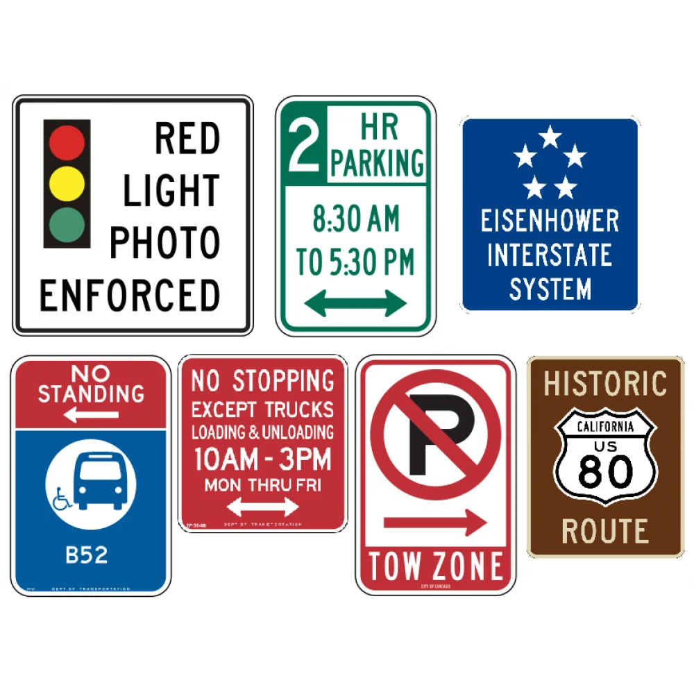 Custom Aluminum Reflective Informative traffic road sign embossed logo street  blank road sign,metal plate warning sign