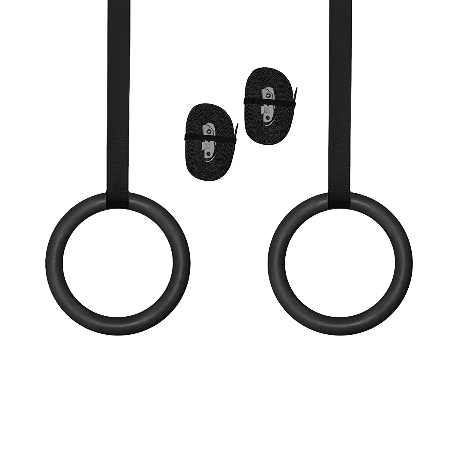 ABS Gymnastics Rings  with Adjustable Cam Buckle Long Straps home Exercise Rings Gym PullUp Calisthenics