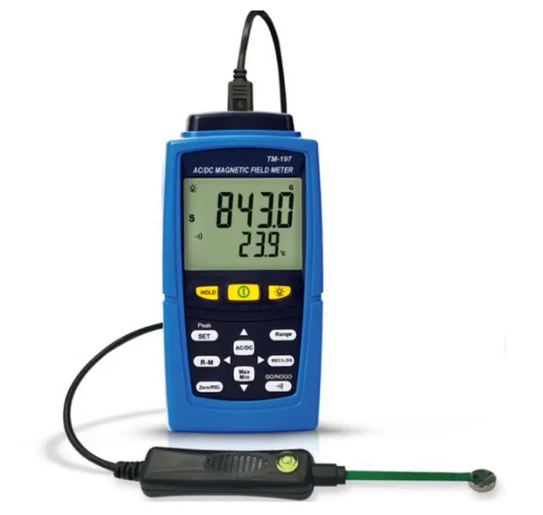 TM-197 TM197 AC / DC Gaussmeter Magnetometer Magnetic Field Strength Meter