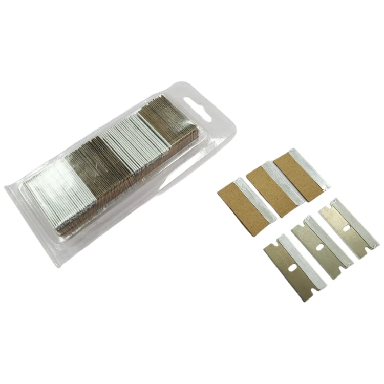 1.5 Inch Spare Razor Scraper Blades Carbon Steel Blades 100 Pieces