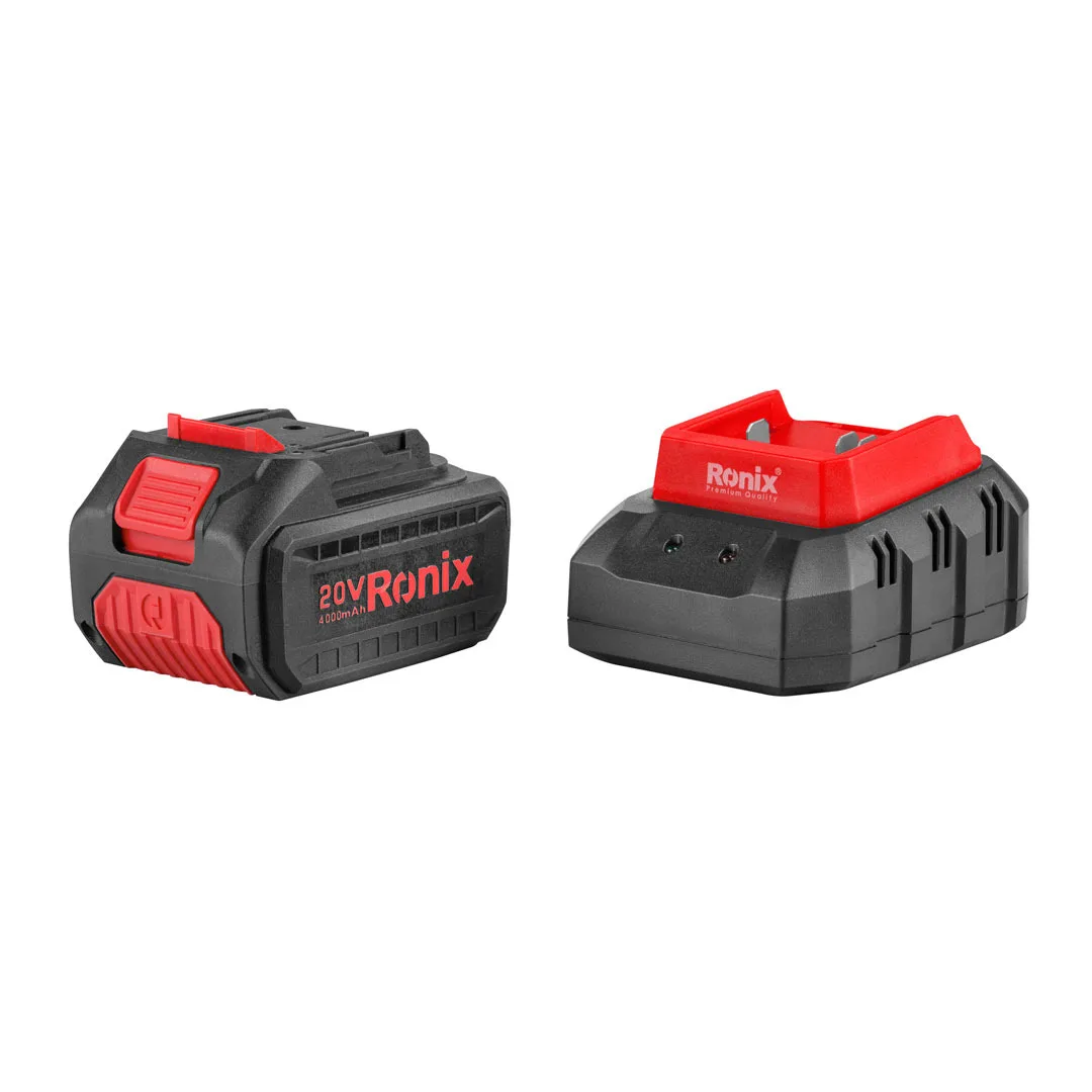 Ronix 8600 4.0Ah Chain Saw Kit 150mm Brushless Motor Direct Drive Variable Speed 1500 Rpm Cordless Chain Saw