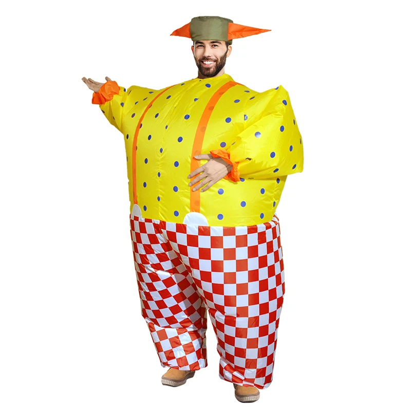  Party Clown costume New chub-suit Holiday
