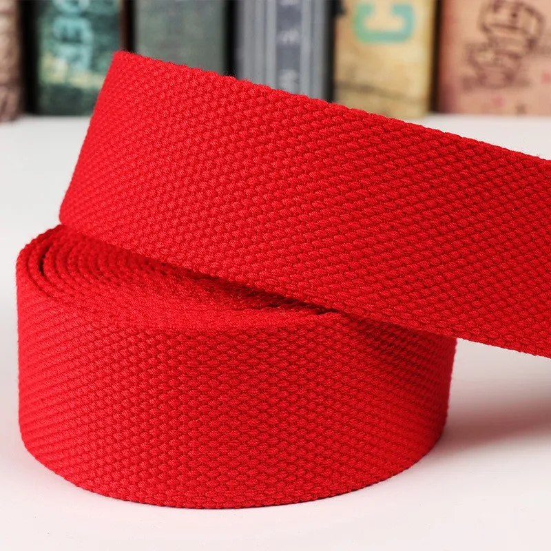 Heavy Duty Cotton Webbing 1.5 inch Cotton Webbing acrylic Jacquard tape for Stock Webbing Polyester / Cotton