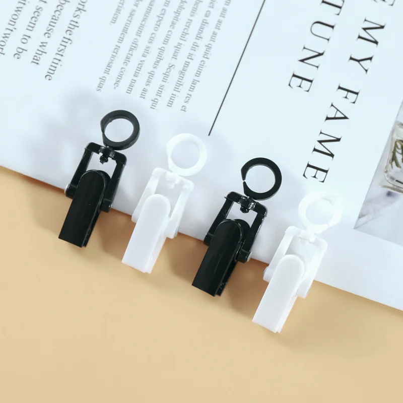 48*15mm black and white Multi-Function Household hat Laundry Hanger Curtains Clip hooks