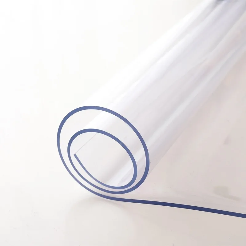 Hot seller PVC tablecloth transparent table mat waterproof and oil resistant rectangular plastic soft glass table cloth