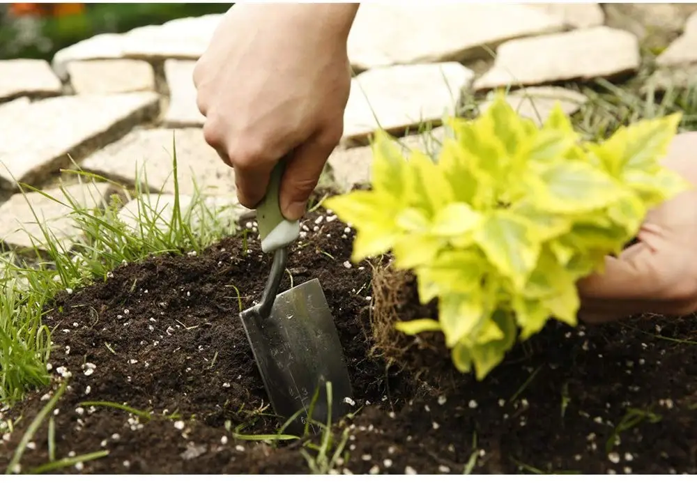 Ergonomic Handle Stainless Steel Hand Trowel Cultivator Garden Tools