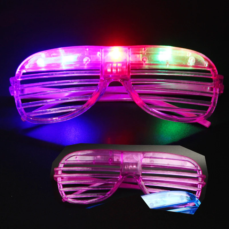2022 New Arrival Window-blinds Glowing Glasses LED Glasses Flashing Glasses For Party Favors Bulk