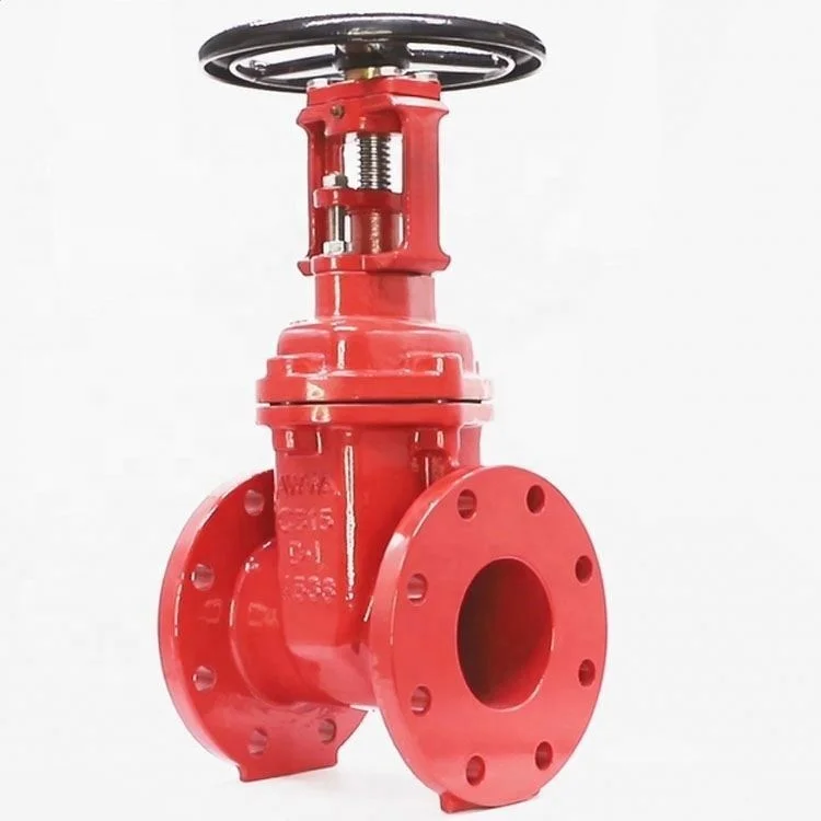 AWWA C515 DIN3352 F4/F5 BS5163 BS5150 OS&Y Resilient Seated Ductile Iron /Cast Iron Gate Valve With Hand Wheel