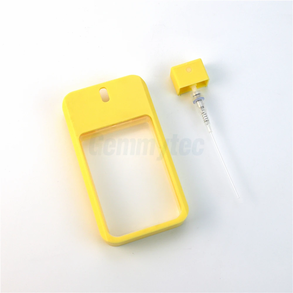 New style spray bottle square shape plastic pocket credit card size hand sanitizer spray