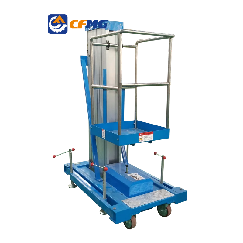 vertical mast lifts propelled portable vertical mast lift aluminum material lift