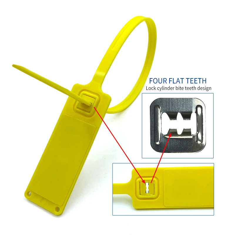 High Security RFID Plastic Seal Tamper Seals Numberd Zip Ties Disposable Rfid Security Seal