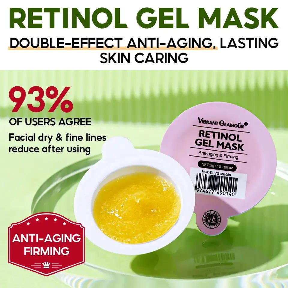 Landora Anti-aging Retinol Pink Rose Clay Face Masque Mask Green Tea Tree Oil Portable Facial Mud Mask Pods Remove Blackheads