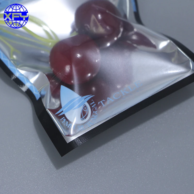 Customized logo Fish Bait Plastic Zip lock Packaging Bag Fishing Lures Customized Package Bag Custom Printed Heat Seal Pouch Bag