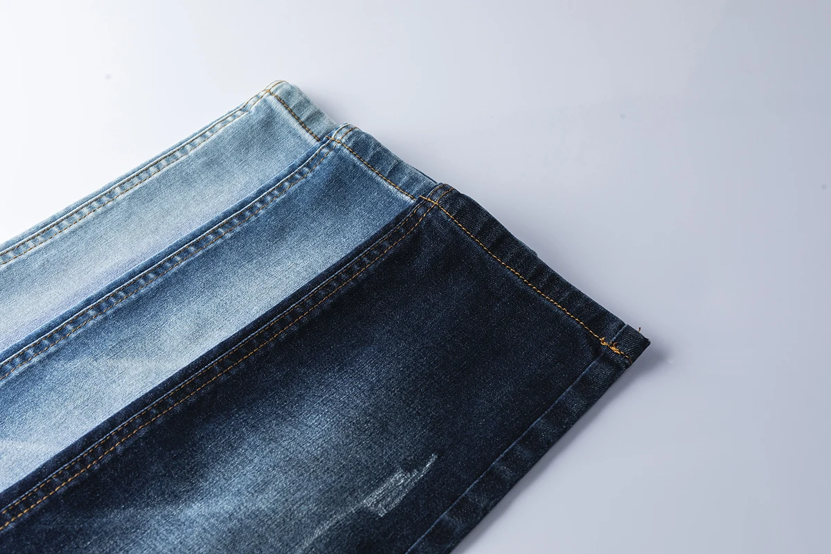 Antibacterial & Anti-odor stock indigo jeans denim fabric for cloths 67%JC 16%Ten 16%PH 1%SP