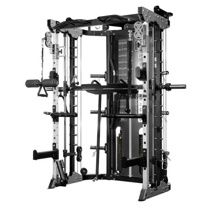 Factory Direct Wholesale Universal Squat Rack with Weightlifting Deadlift Platform Commercial Gym Cage Multi Power Rack