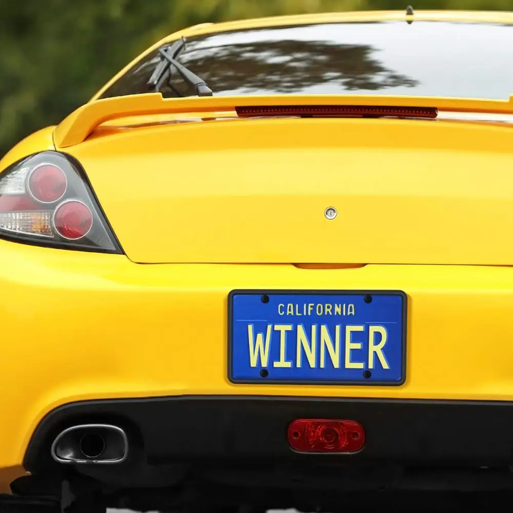 Silicone License Plate Frame Car Licenses Plate Covers Holders Rust-Proof/Rattle-Proof/Weather-Proof