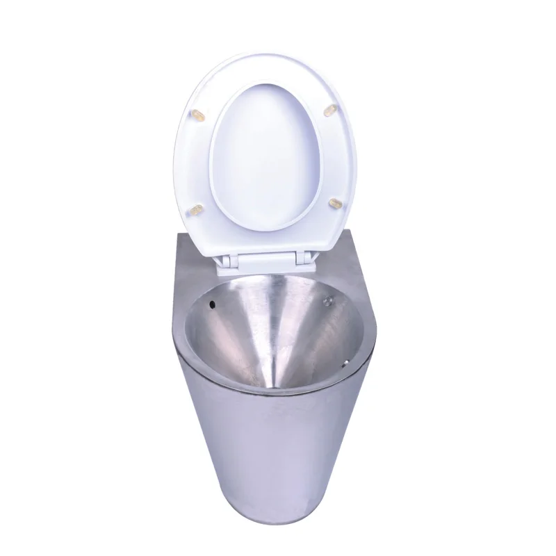Modern chuangxing combination toilet sink bowl prison 304 stainless steel deep drawn piss wc toilet