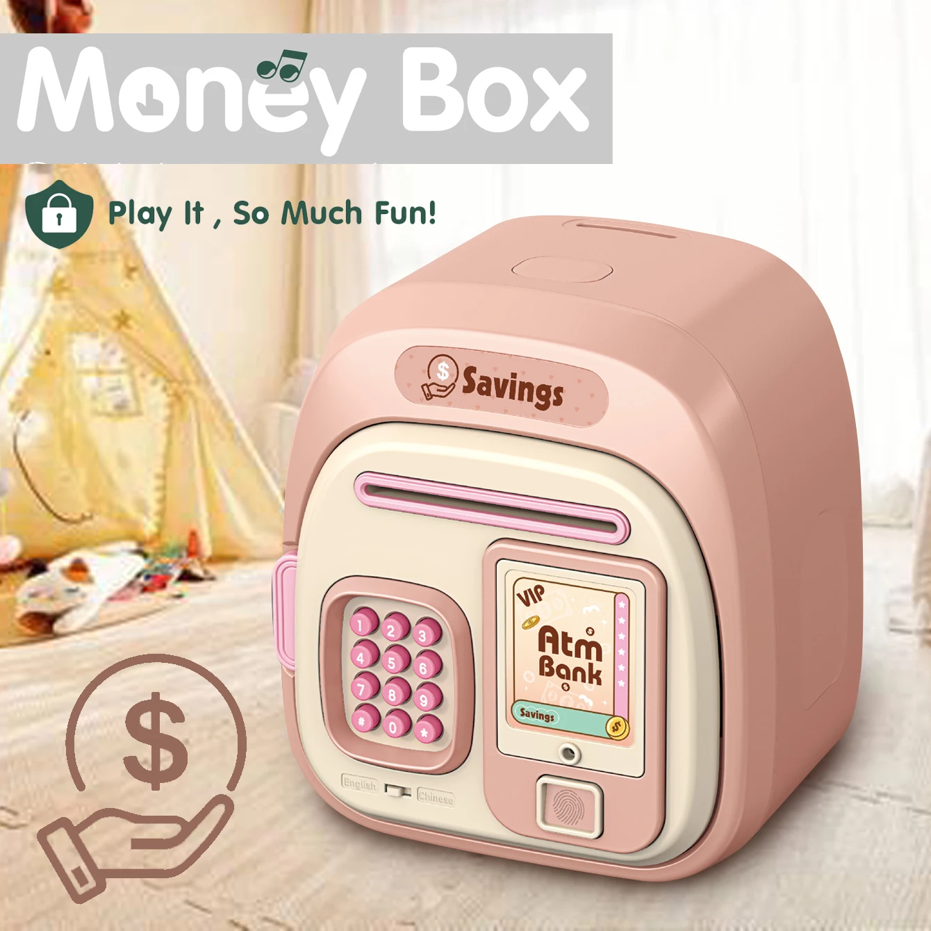 kouyikou Electronic Piggy Banks Money Savings Box Toys Mini ATM Coin Bank  Best Birthday Gifts money boxes for Children