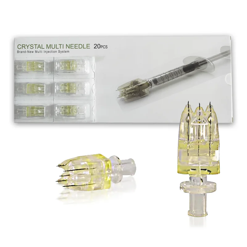 Мульти инжектор игла mesotherapy по стерильному одноразовому иглу 5-контактный разъем 9-контактный с украшением в виде кристаллов мшина мультиигловой системой для гиалуроновой