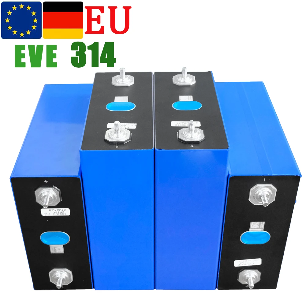EU stock Grade A EVE  MB31 3.2V 314ah  8000 cycle new Full Capacity LiFePO4 Cells eel battery box lithium ion batteries