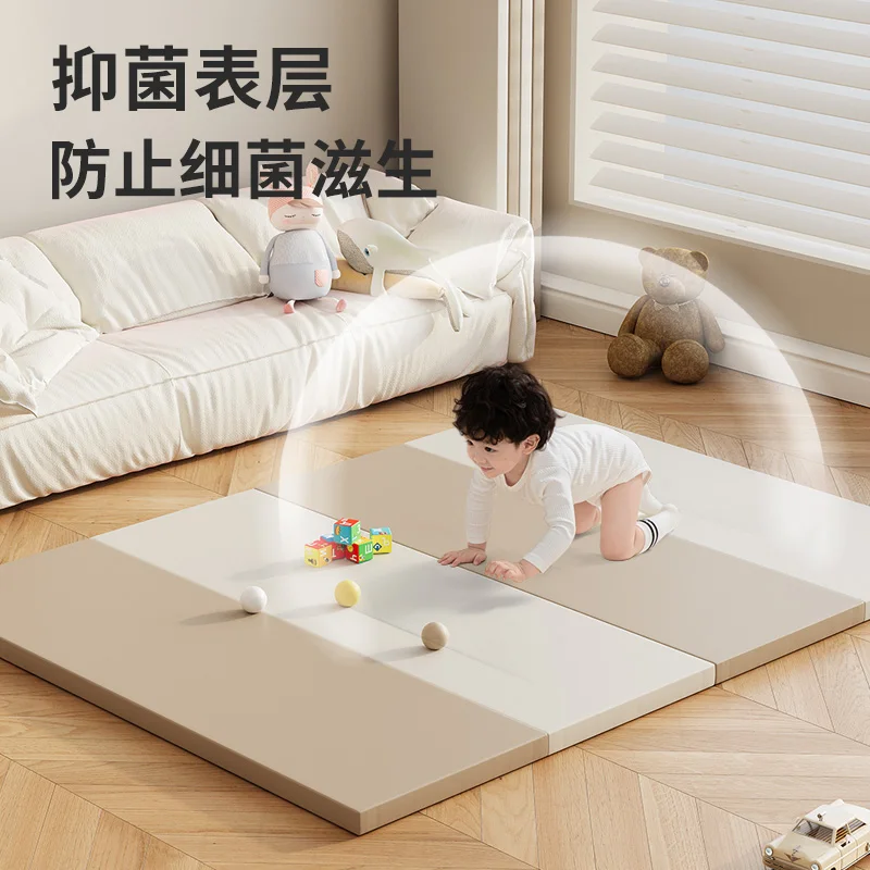 ejiale Child Foam Kids Floor Gym Playmats Baby Play Mats Crawling Gaming Activity Carpet Indoor Folding Xpe Leather Waterproof