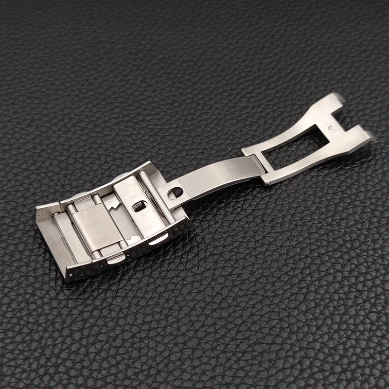 Высококлассные часы для дайвинга из нержавеющей стали 316 с выгравированным логотипом на заказ, с быстрой регулировкой, раскладная застежка с храповым механизмом