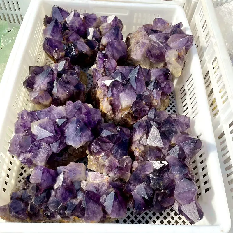 Hot sale large Amethyst cluster flower natural raw rough Amethyst cluster for decoration