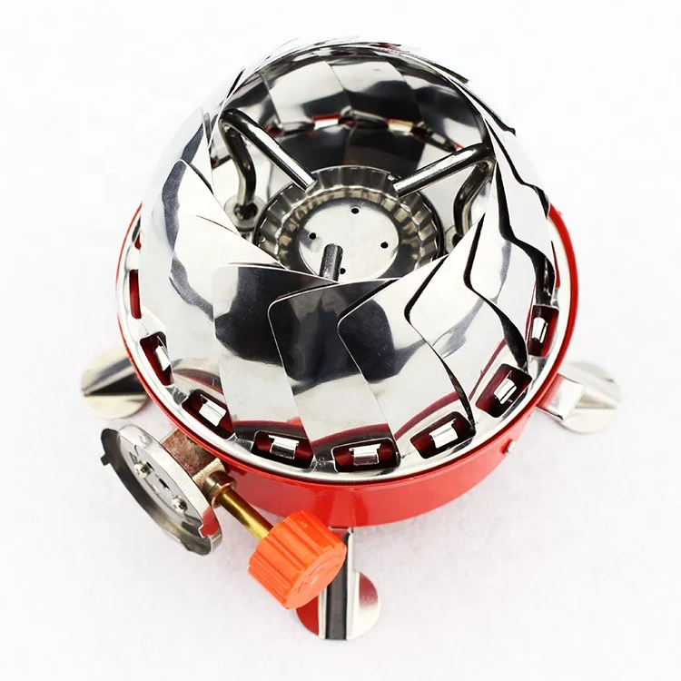 Wind proof outdoor gas burner camping stove lighter tourist equipment kitchen cylinder propane grill