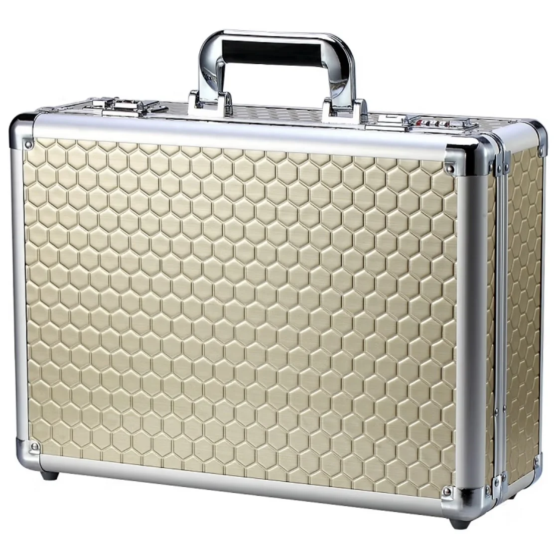 File Protection Password Box Cash Storage Box Portable Multi functional Aluminum Box with Sponge Addition