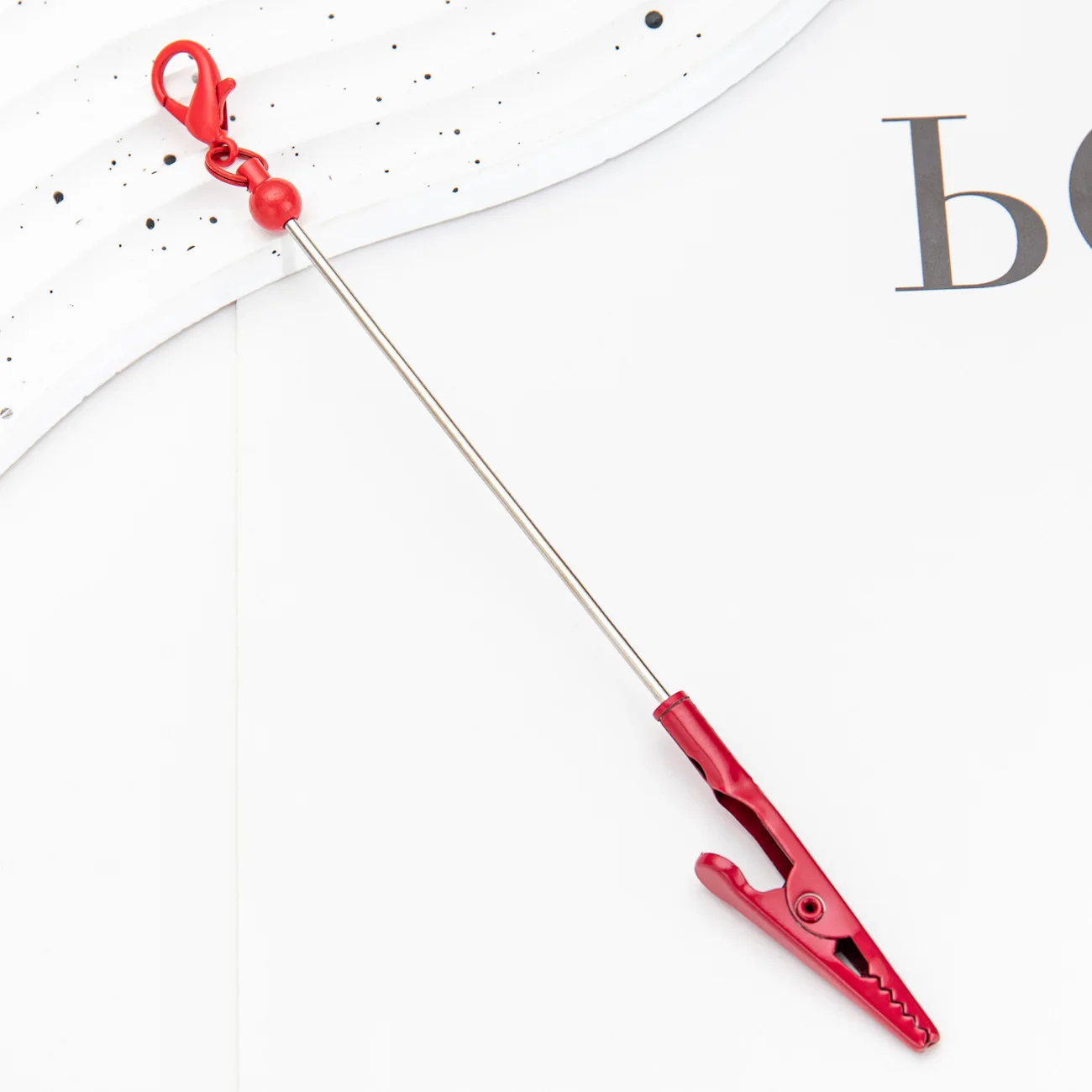 Colorful Fashion Metal Alloy Decoration Crocodile Note Holder Bar Beaded DIY Beadable for Office Supplies Jewelry
