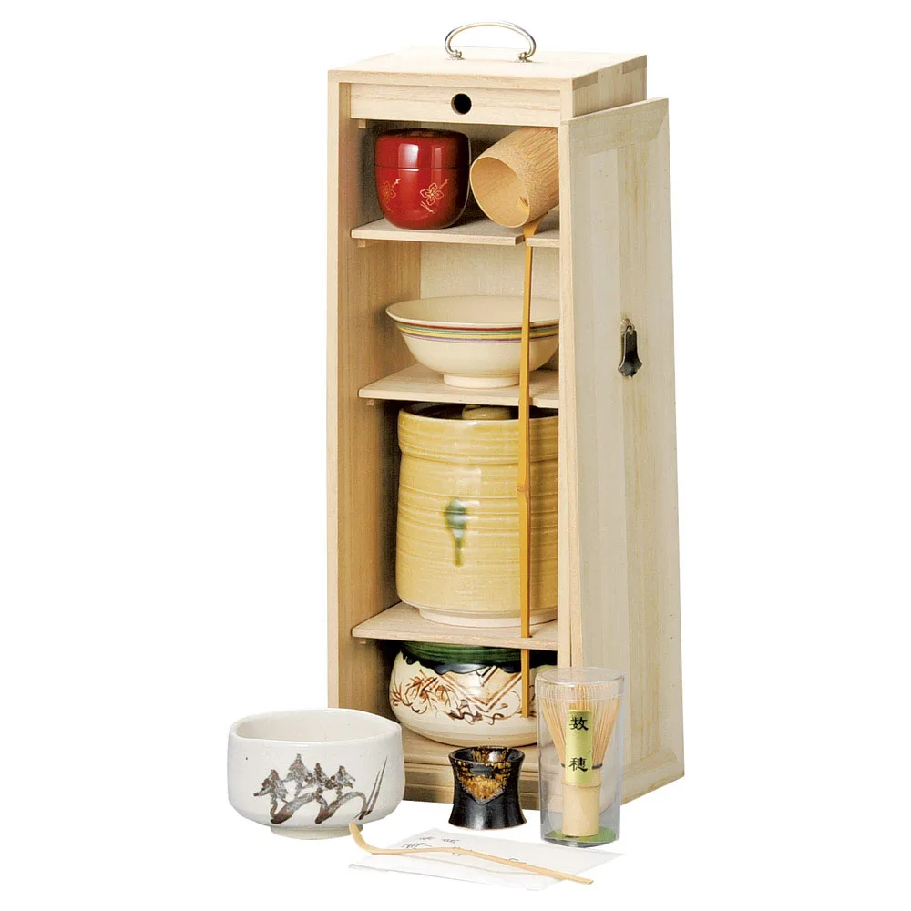 Handcrafted Japanese Ceremony Tea Unisex Utensil Gift Set Travel
