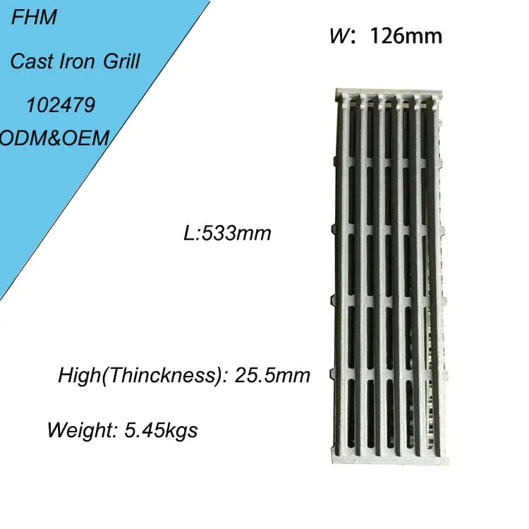 FHM Cast Iron Outdoor Camping Gas Heavy Duty Stove Gas Commercial Char Grill