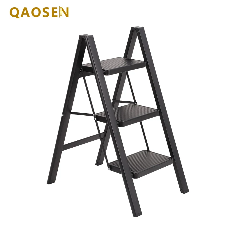 Black Flower Stand Ladder Household Ladder 2 3 4 5 Step Easy Store