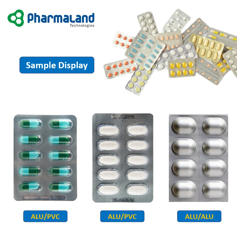 PPL-260H1 Pharmaland Flat Plate Automatic tablet blister packing machine capsule blister packing machine For Tablets Capsule