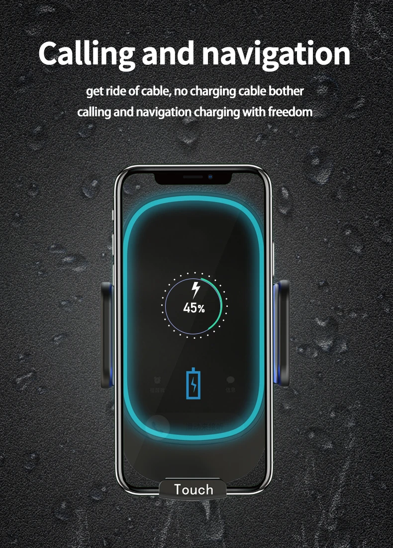 
AI contral Wireless car charger new coming car wireless charger 15w car charging 