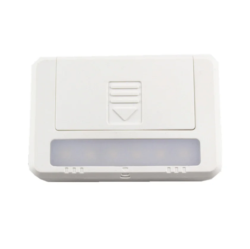 Portable 3200K 6pcs SMD LED Night Light 2 AAA Battery Powered Wardrobe Lamp Magnetic Sensor Led Cabinet Lights