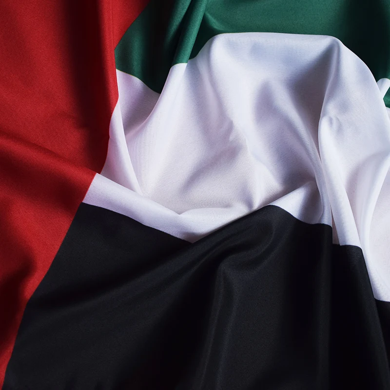 Stock Country Banner 100% Polyester UAE Dubai Flags 3*5ft 90*150cm United Arab Emirates Flag National Day Decorative Flag