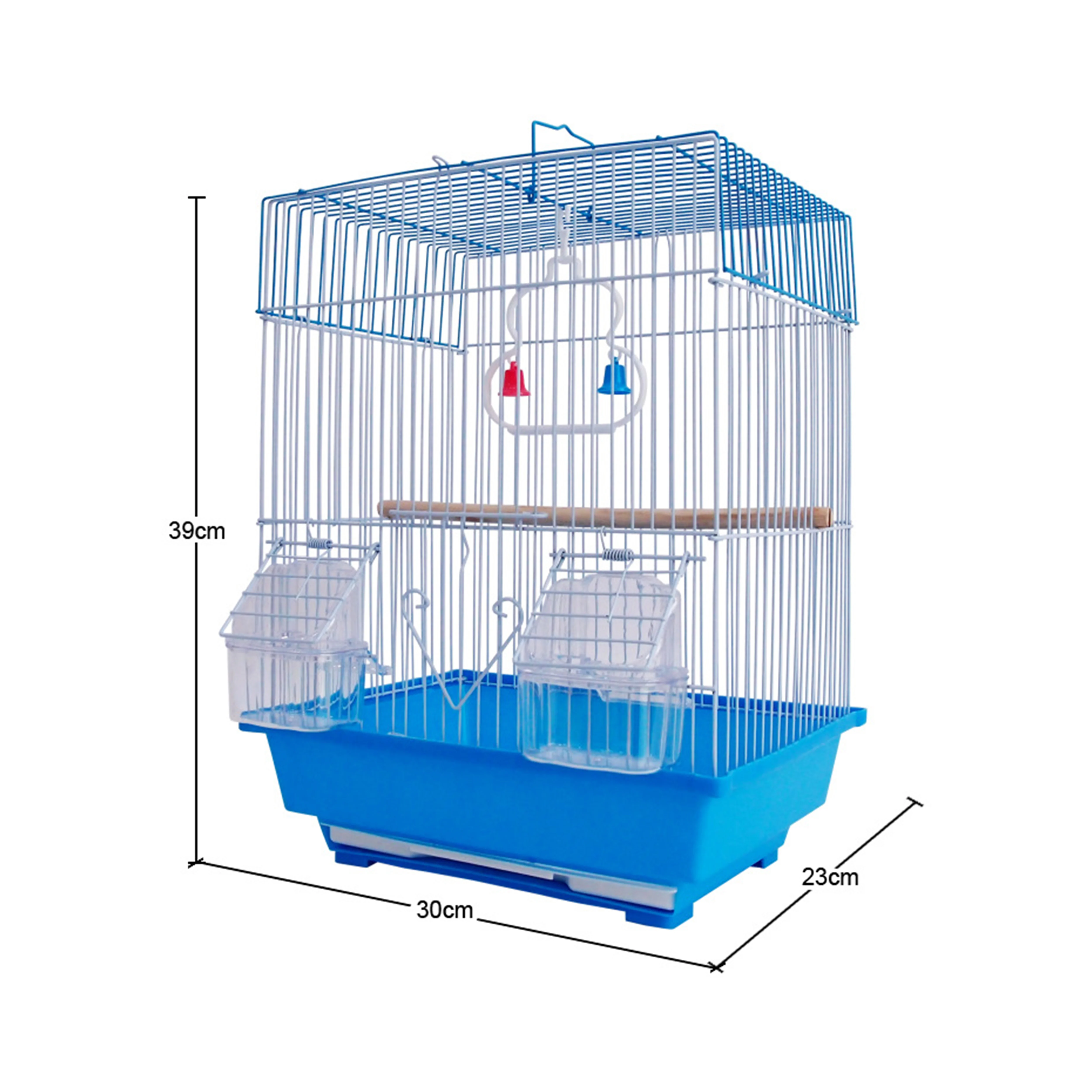 Easy to install and easy to clean plastic materials splash-proof parrot pet supplies factory bird cage