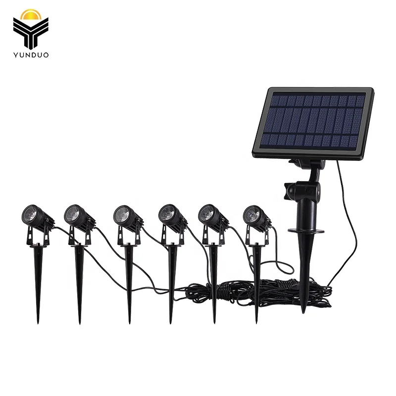 Yunduo waterproof led landscape outdoor garden spotlight solar garden spot light solar spike spotlights