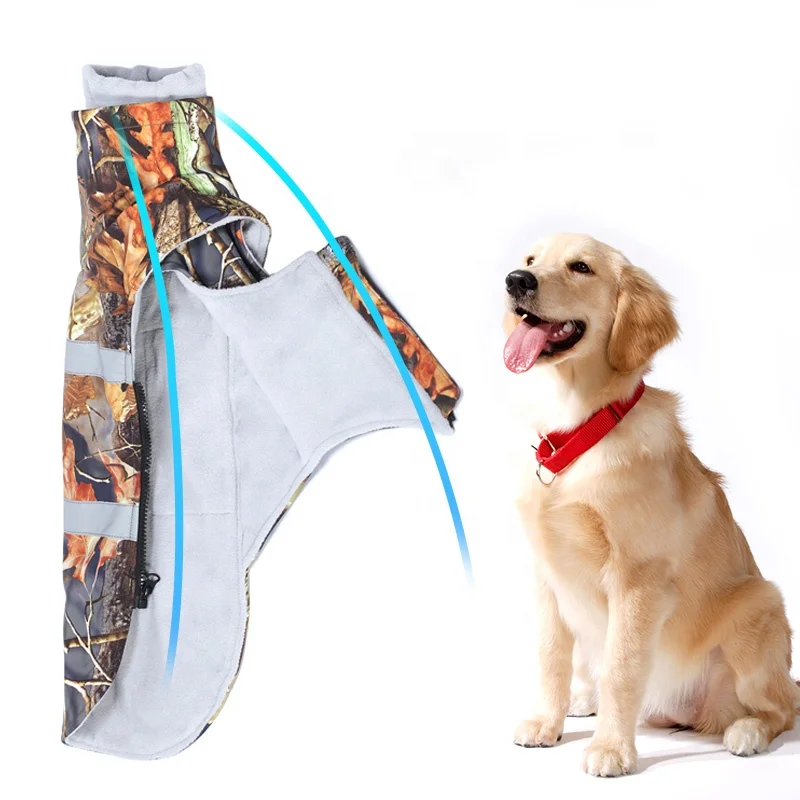 Heating Pet dog clothes with temperature adjust waterproof easily take on/off for walking the dog in winter