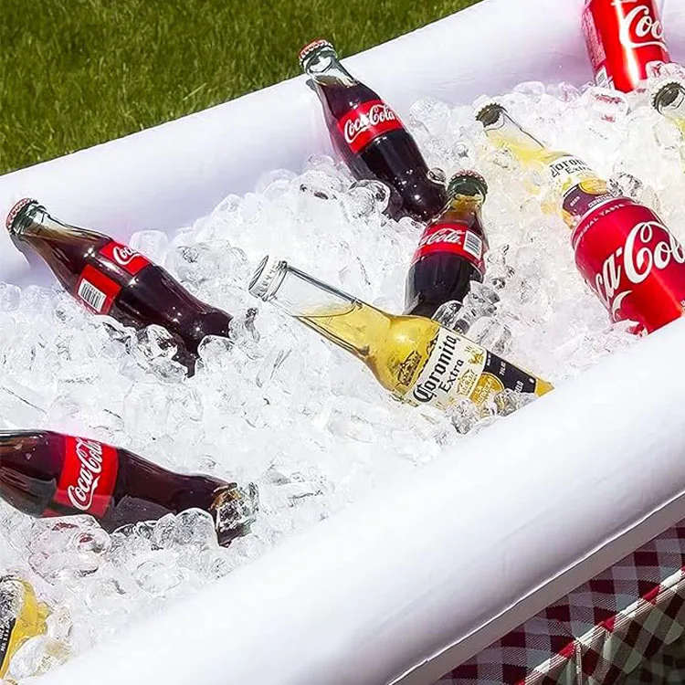 PVC Water Ice Tray Food And Drink Ice Bucket Tray Pool Party Water Supplies