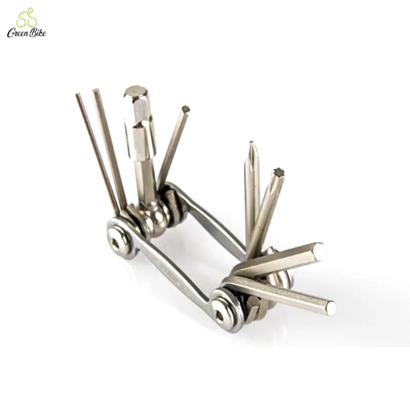 8 In 1 Chrome Vanadium Steel Easy Carry Multi Functional Bicycle Repair Tool Folding Bike